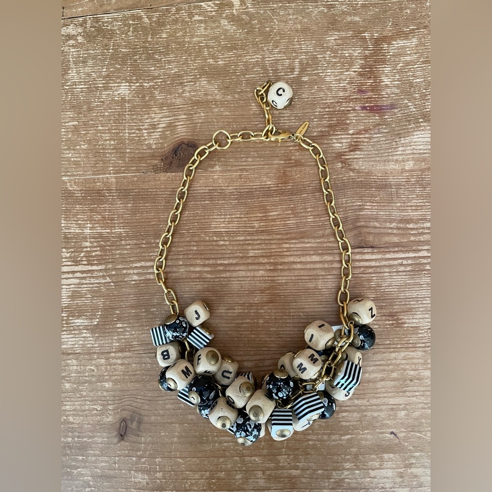 Lenora Dame alphabet necklace